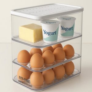 Stackable Egg & Dairy Keeper