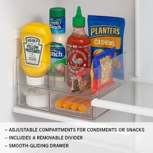 SlimSpace Fridge Drawer Organizer